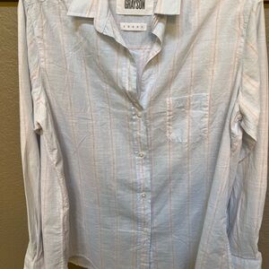 Frank & Eileen Grayson “The Hero” Light Blue Striped Shirt